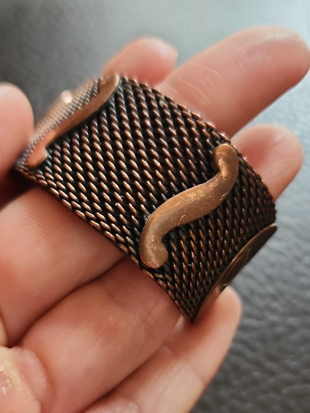 VTG Copper Mesh Cuff Bracelet - Picture 5 of 8